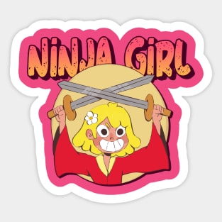 Ninja Girl Sticker